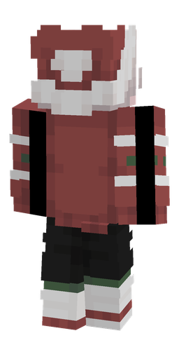 Black skin: body, back render