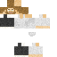 Black skin: raw texture render