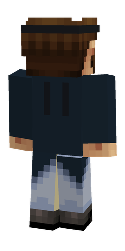 Black skin: body, back render