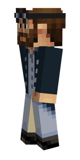 Black skin: body, left side render
