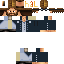 Black skin: raw texture render