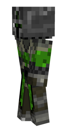 Black skin: body, left side render