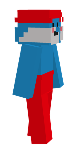 Blue skin: body, right side render