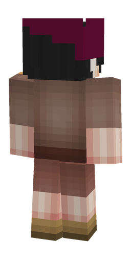 Black skin: body, back render