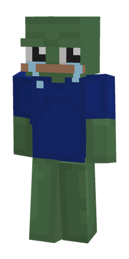 Blue skin: body, front render