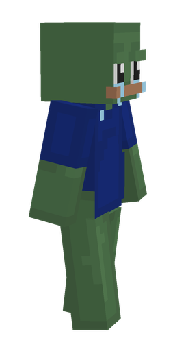 Blue skin: body, right side render