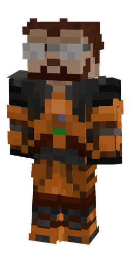 Black skin: body, front render