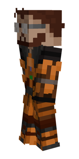 Black skin: body, left side render