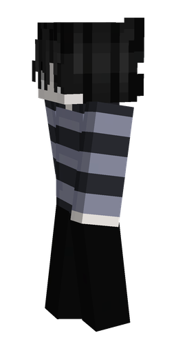 Black skin: body, left side render