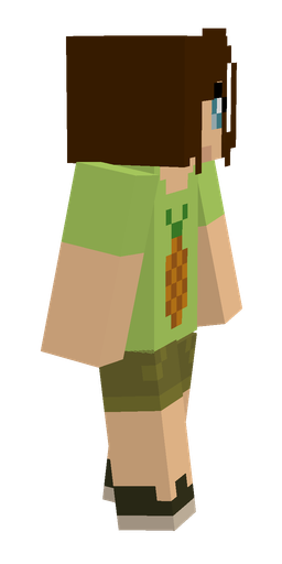 Brown skin: body, right side render