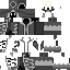 Black skin: raw texture render