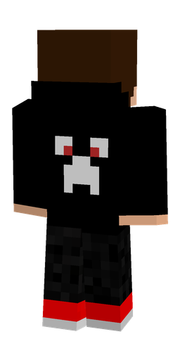 Black skin: body, back render