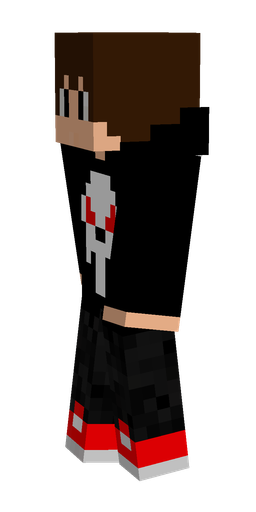 Black skin: body, left side render