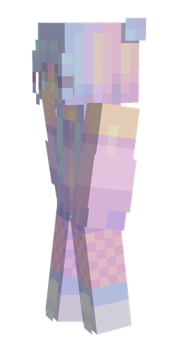Blue skin: body, left side render