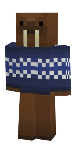 Blue skin: body, front render