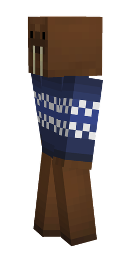 Blue skin: body, left side render