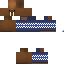 Blue skin: raw texture render