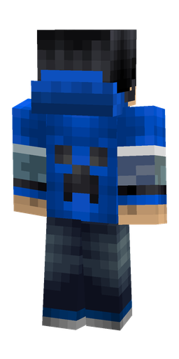 Black skin: body, back render