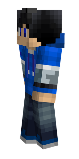 Black skin: body, left side render