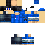 Black skin: raw texture render