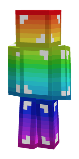 Blue skin: body, back render