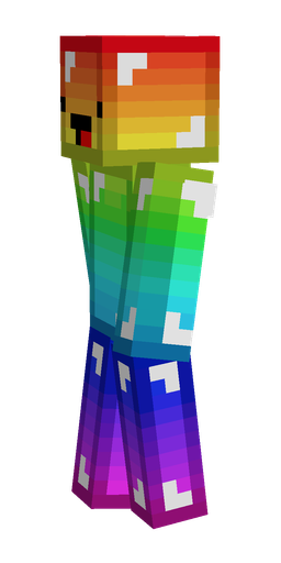 Blue skin: body, left side render