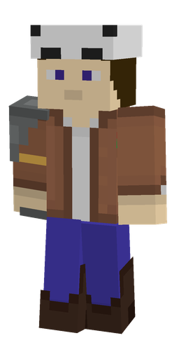 Blue skin: body, front render