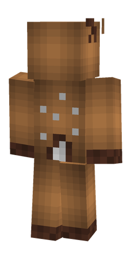 Brown skin: body, back render