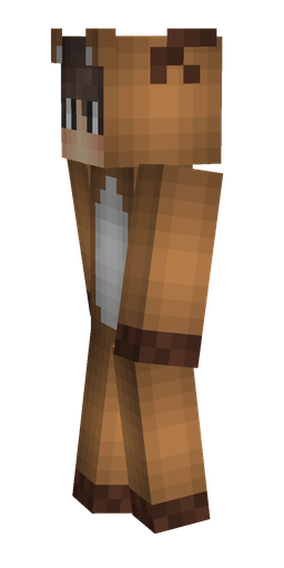 Brown skin: body, left side render