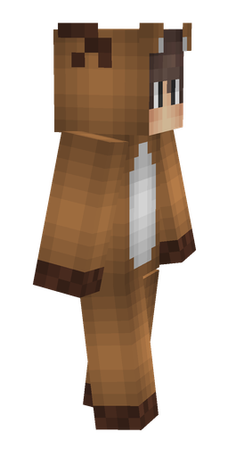 Brown skin: body, right side render