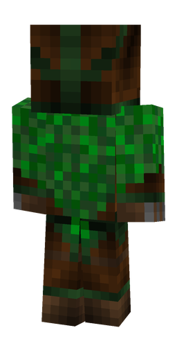 Black skin: body, back render
