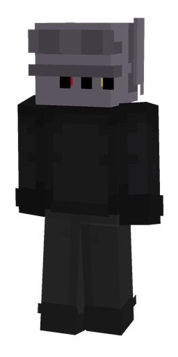 Black skin: body, back render