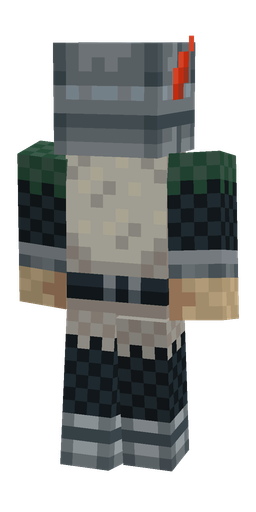 Black skin: body, back render