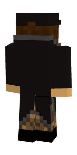 Black skin: body, back render