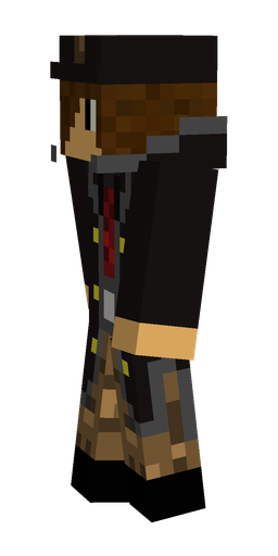 Black skin: body, left side render