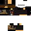 Black skin: raw texture render