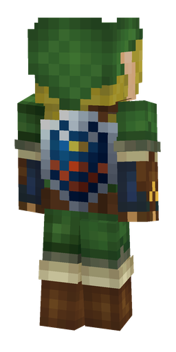 Brown skin: body, back render