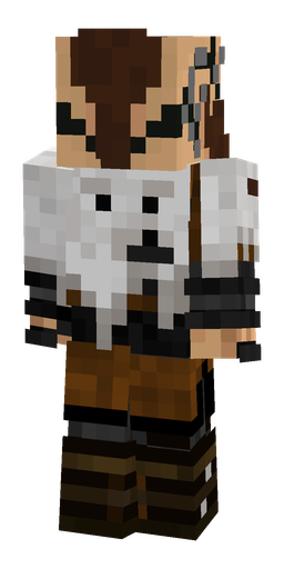 Black skin: body, back render