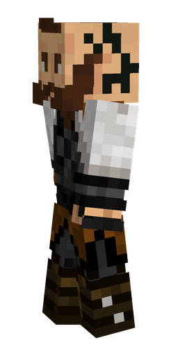 Black skin: body, left side render