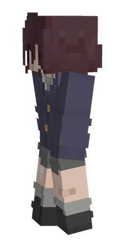 Black skin: body, left side render