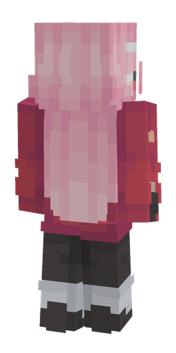 Black skin: body, back render