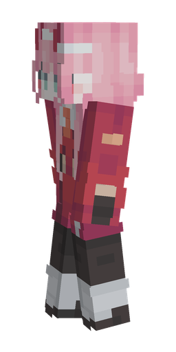 Black skin: body, left side render