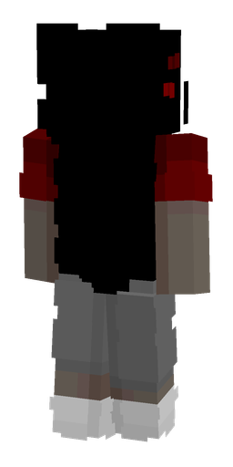 Black skin: body, back render