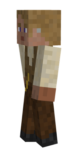 Brown skin: body, left side render