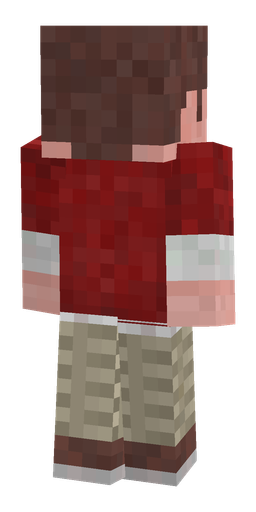 Red skin: body, back render