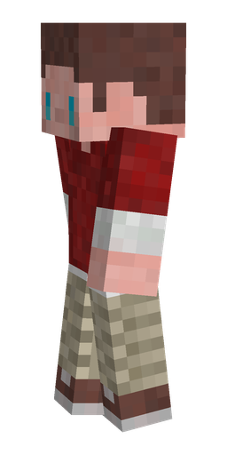Red skin: body, left side render