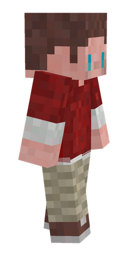 Red skin: body, right side render