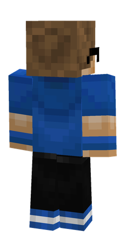 Black skin: body, back render