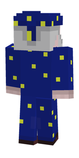 Blue skin: body, back render