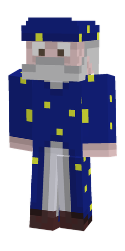 Blue skin: body, front render